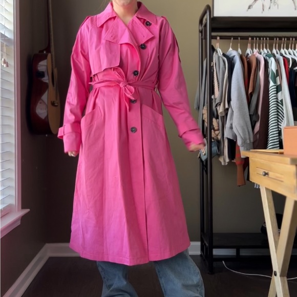 ASOS Jackets & Blazers - Asos Pink Trench coat size 8